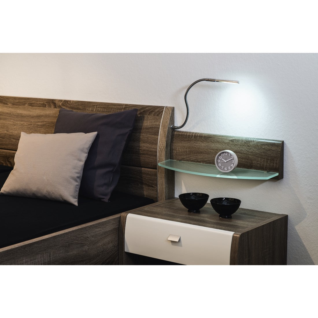 Hama Alarm Clock Retro, round Taupe, silent 186324