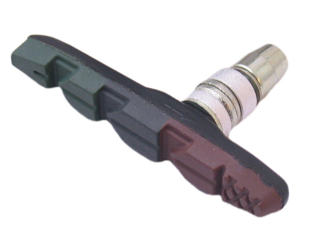 Remblokset V-brake met inbus 70mm Triple-Color (Bruin/Zwart/Groen)