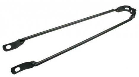 Spatbordstang 24 inch aluminium - zwart