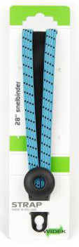 Triobinder Widek Eye 24/12mm met zwarte stalen platen - baby blauw/zwart