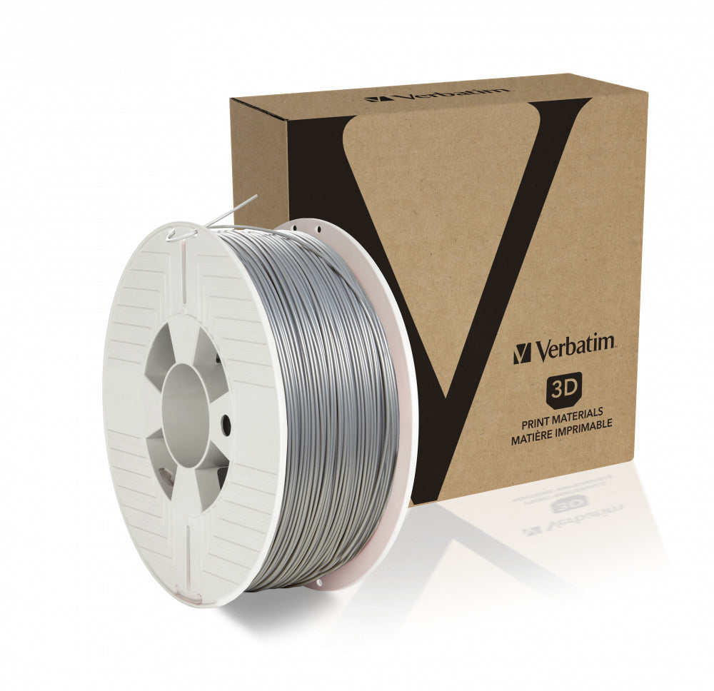 Verbatim 3D Printer Filament PLA 1,75 mm 1 kg silver/metal grey