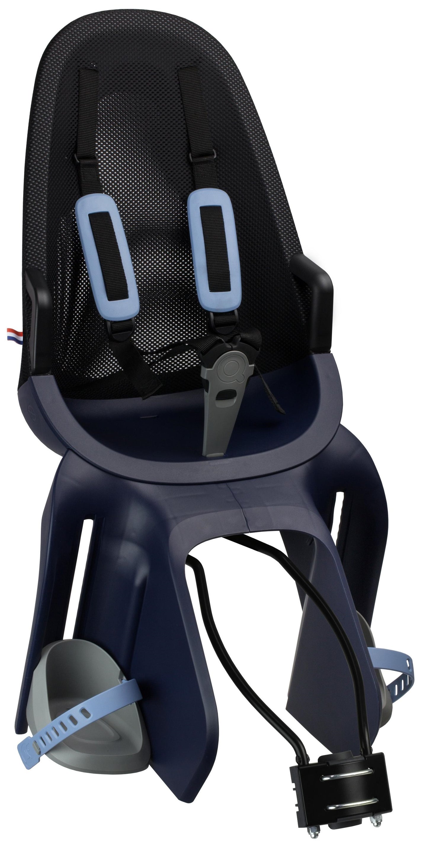 Kinderzitje achter Qibbel Air met framebevestiging (FF) - denim blue