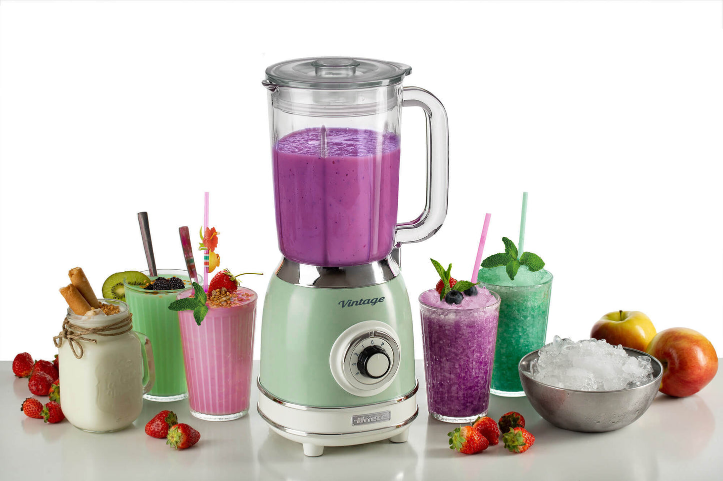 Ariete Vintage Glass Blender 1,5l green