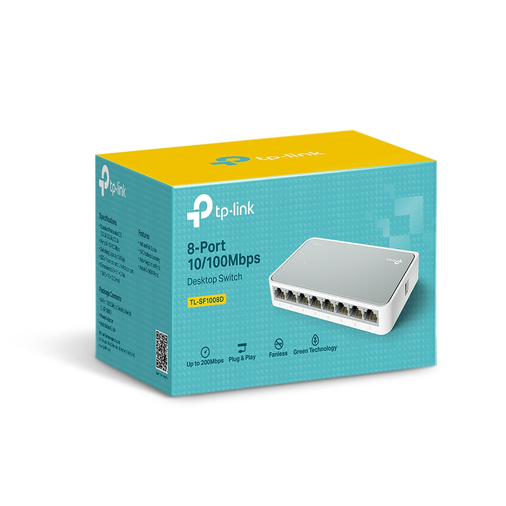 TP-LINK TL-SF 1008 D 8-port 10/100 Desktop Switch