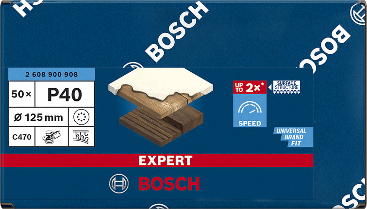 Bosch Sanding Pad C470,125mm 40,50x EXPERT