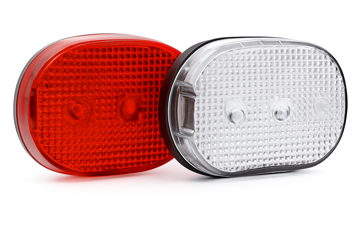 Verlichtingset Edge City - 3 Led - voor + achter - inclusief batterijen