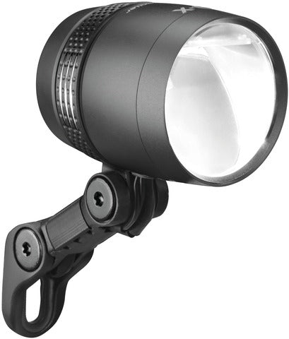 Koplamp Busch & Müller Lumotec IQ-X voor naafdynamo 6-60 Volt - 100 Lux - zwart