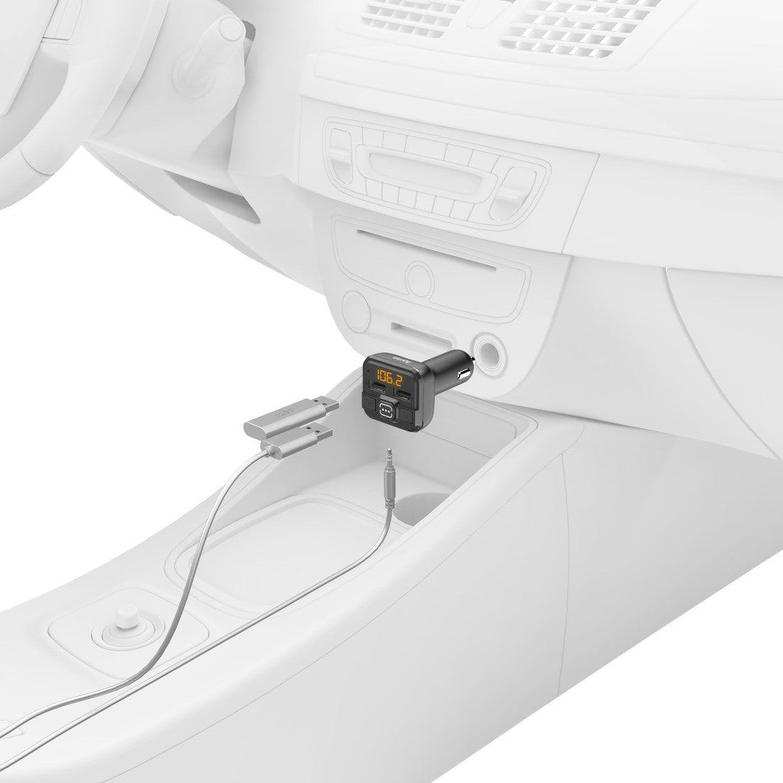 Hama FM-Transmitter AUX-IN, USB-IN