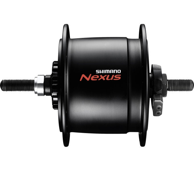 Naafdynamo Shimano Nexus DH-C6000-3R 3 Watt - 36 gaats - rollerbrakes - zwart