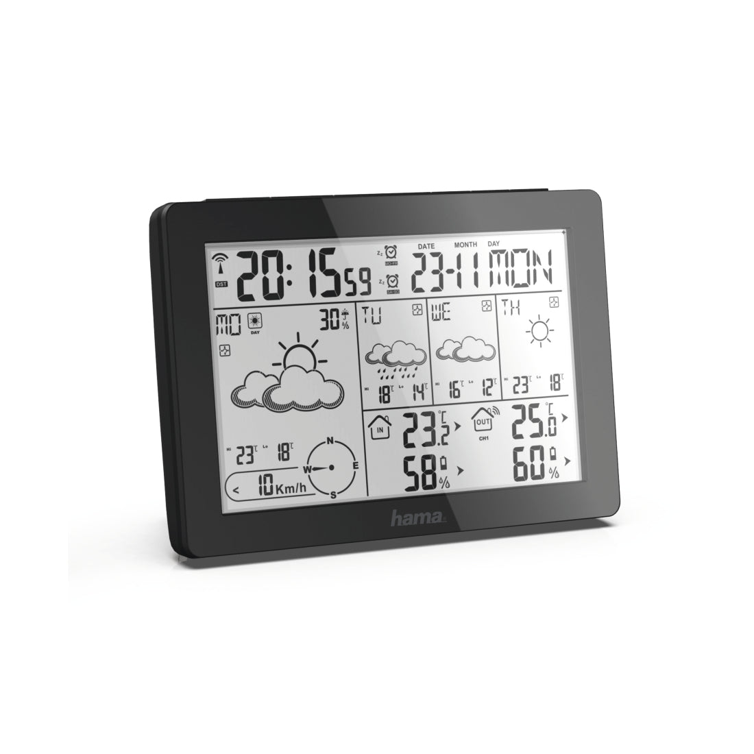 Hama Weather Forecast Center Meteotime , black 186369