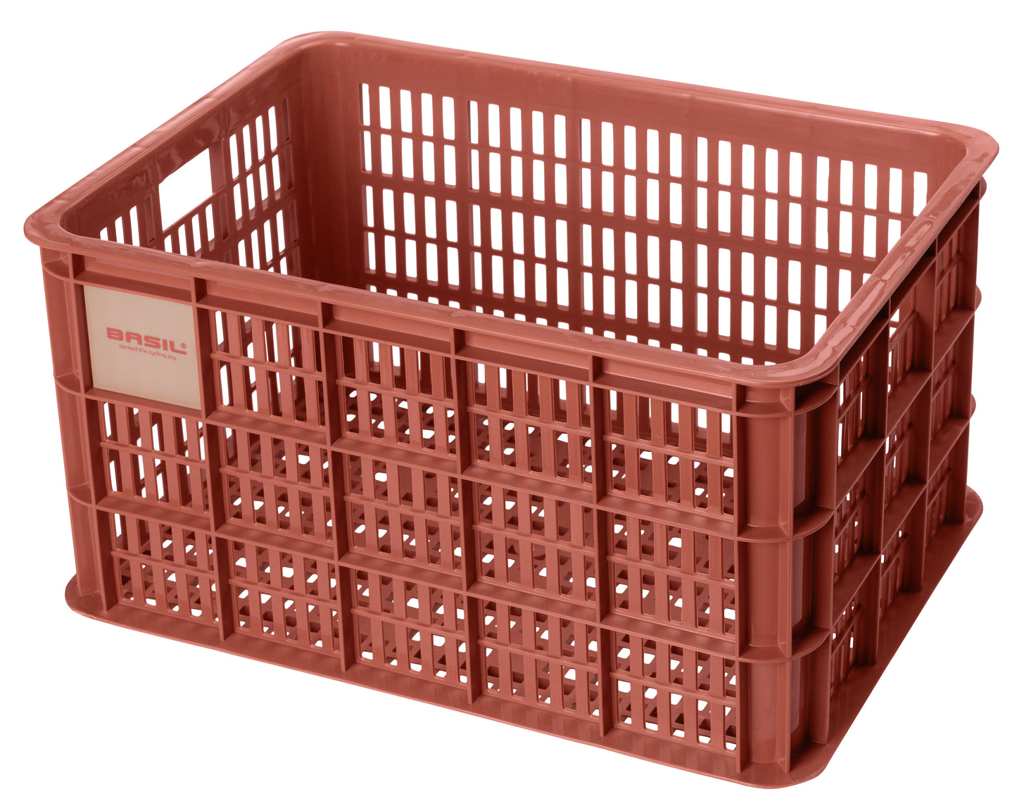 Gerecyclede fietskrat Basil Crate L 40.0 liter39 x 49 x 26 cm - terra red