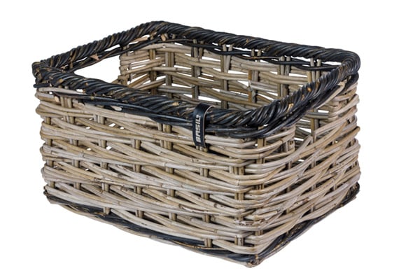Fietsmand Basil Dijon L 36 x 49 x 27 cm - grijs zwart