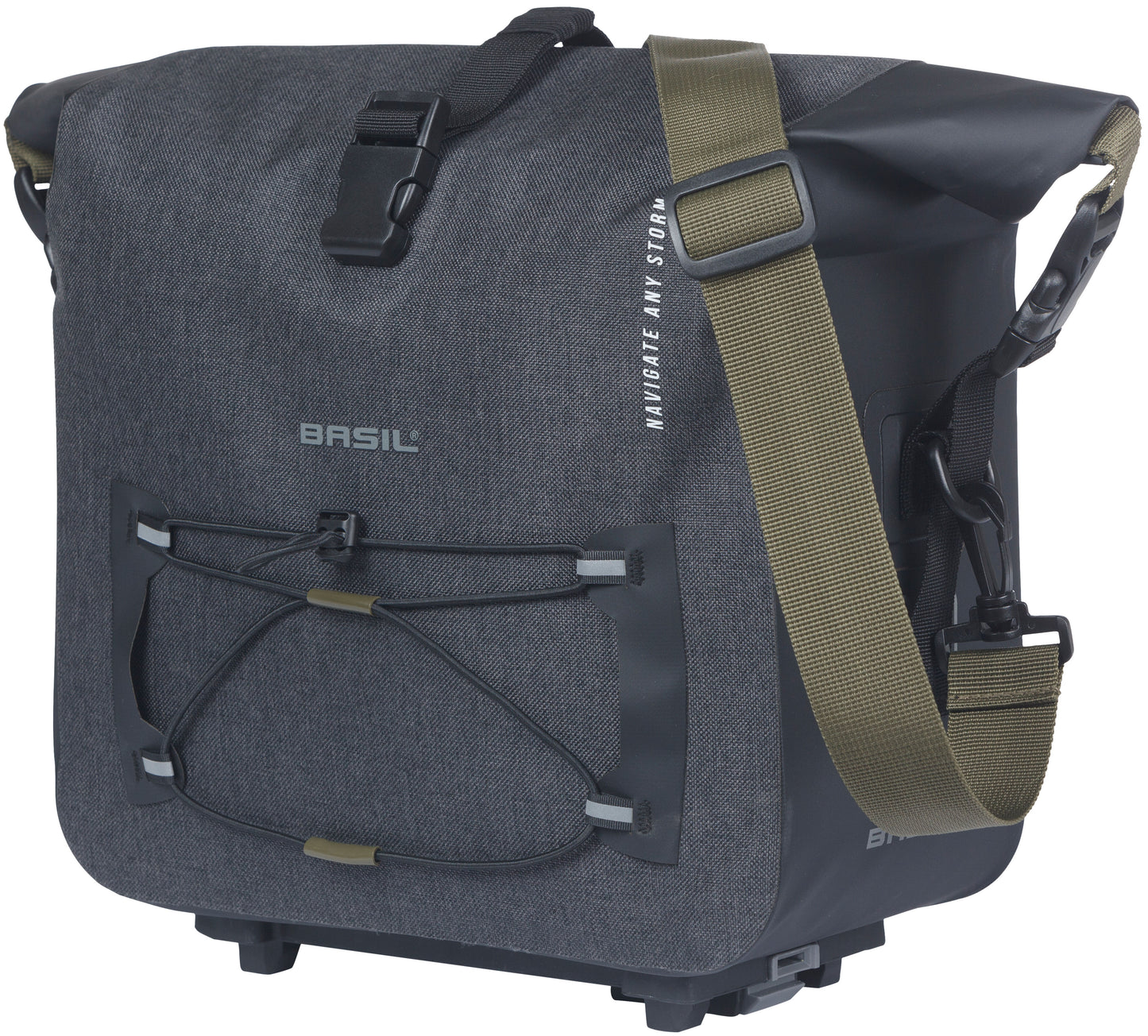 Bagagedragertas Basil Navigator Storm MIK 13 liter - 15 x 30 x 31 cm - zwart