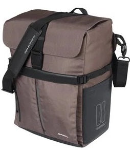 Fietsschoudertas Basil Move MIK studs 14 liter 14 x 24 x 34 cm - bruin