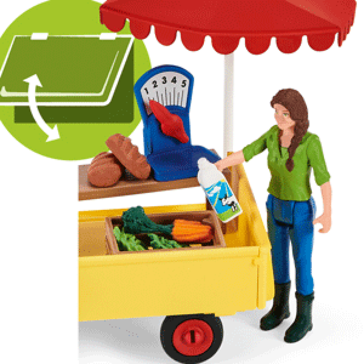 Schleich Farm World 42528 Mobile Farm Stand