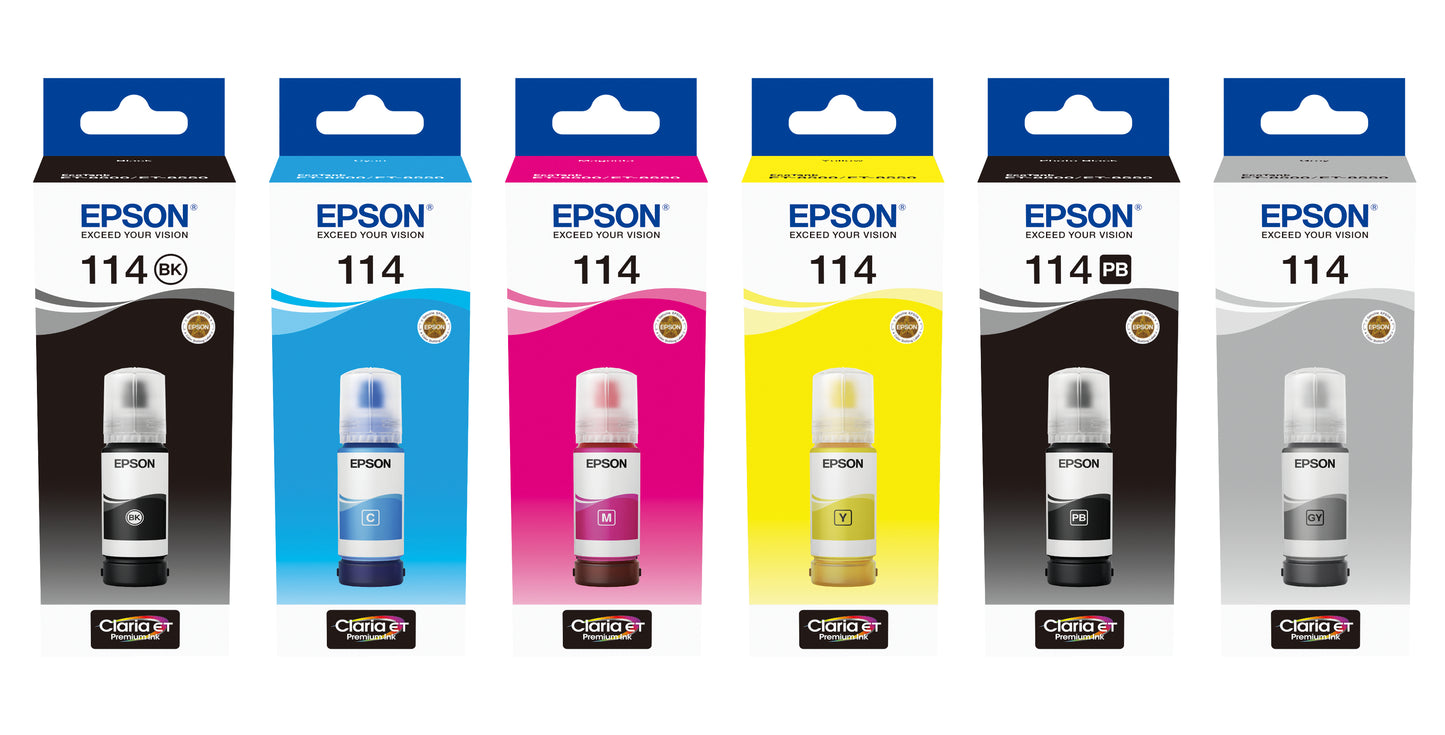 Epson EcoTank cyan T 114 70 ml T 07B2