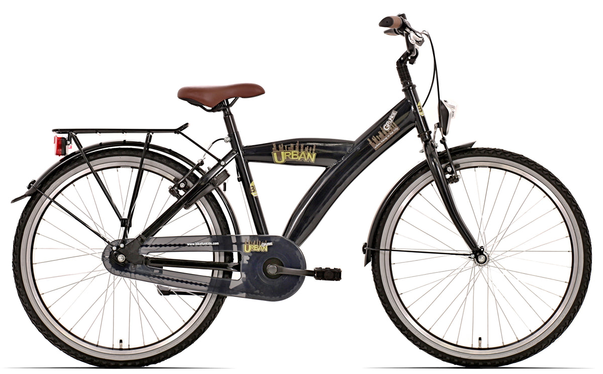 Kinderfiets Bikefun Urban City 24 inch met Nexus 3 versnelling/remnaaf - Zwart
