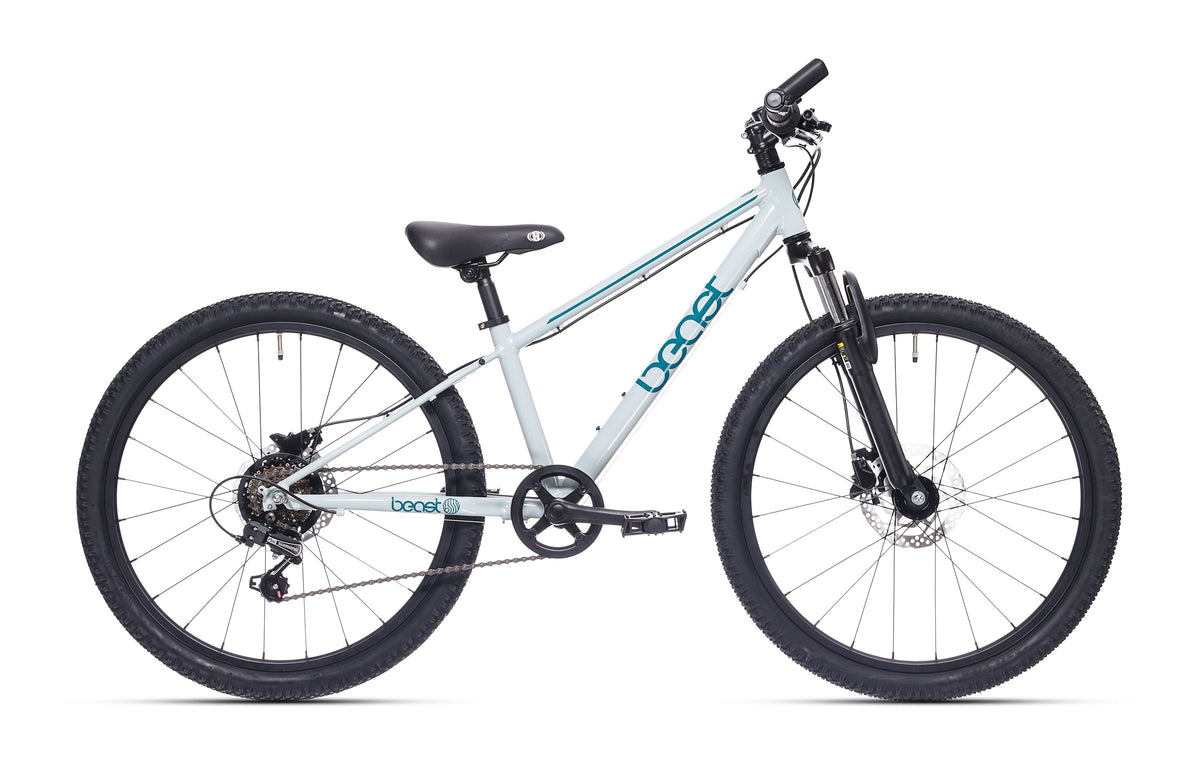 Kinderfiets Bikefun Beast 24 inch met Shimano 6 versnellingen en Disc-brakes - Seagrass