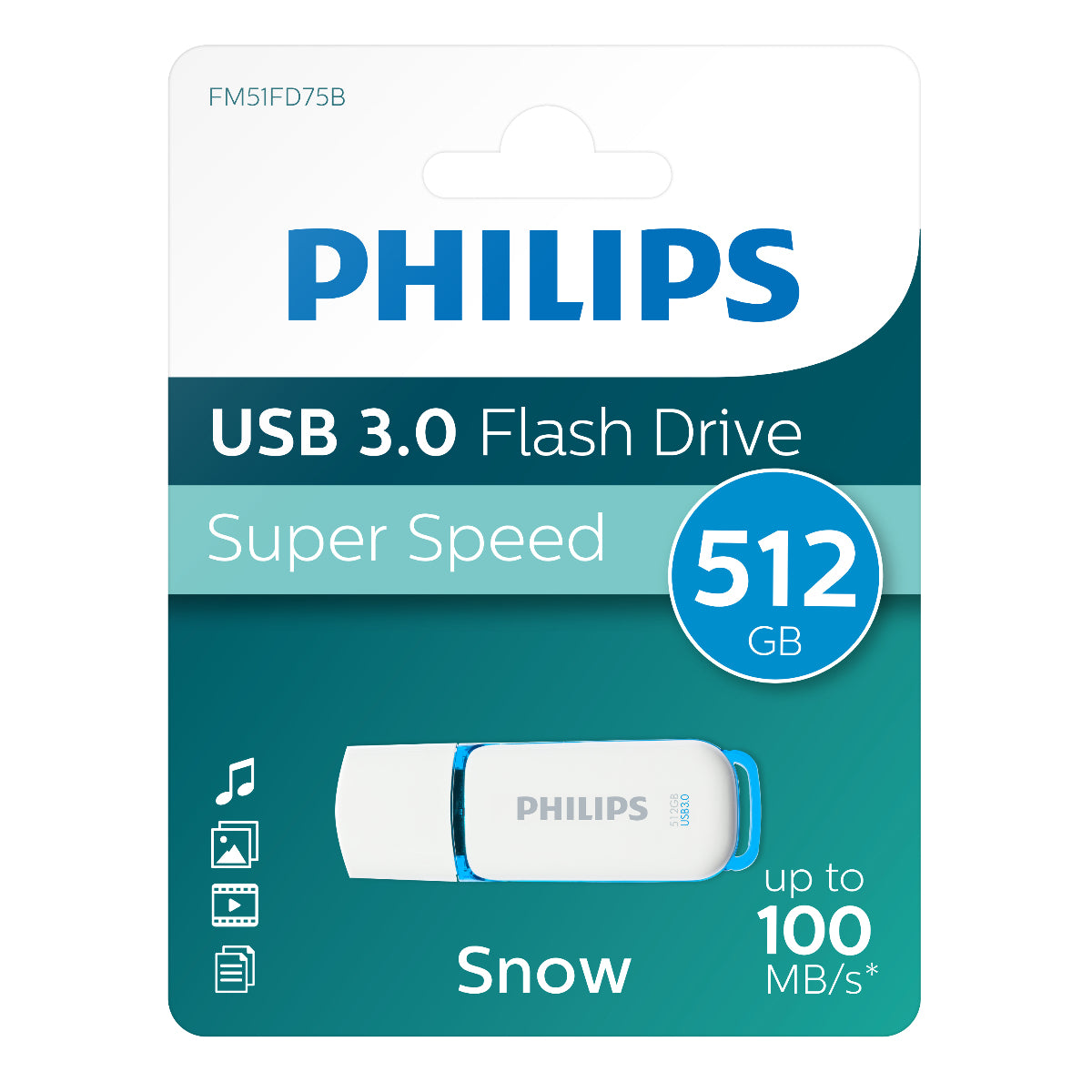 Philips USB 3.0 512GB Snow Edition Spring Green