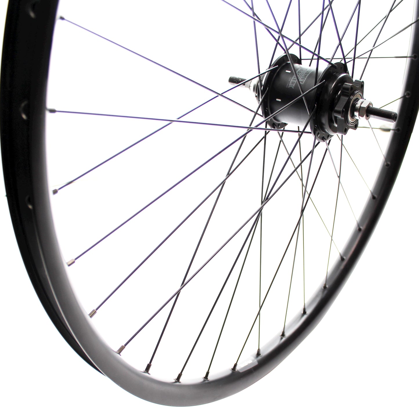Roland achterwiel 28 SA A2K 2-speed Rival26 zwart RVS spk