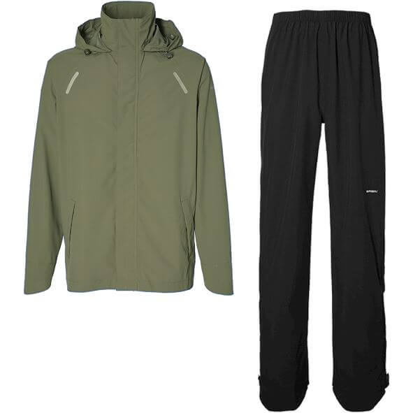 Basil regenpak Hoga unisex Olive Green XXL