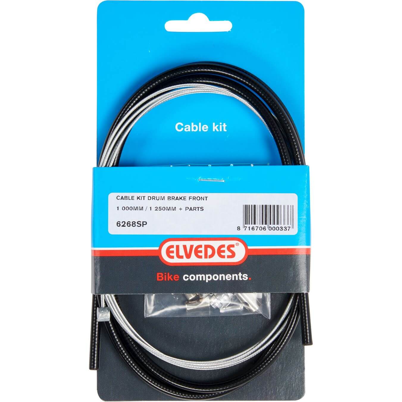 Elvedes remkabel kit voor + inbus draadeind