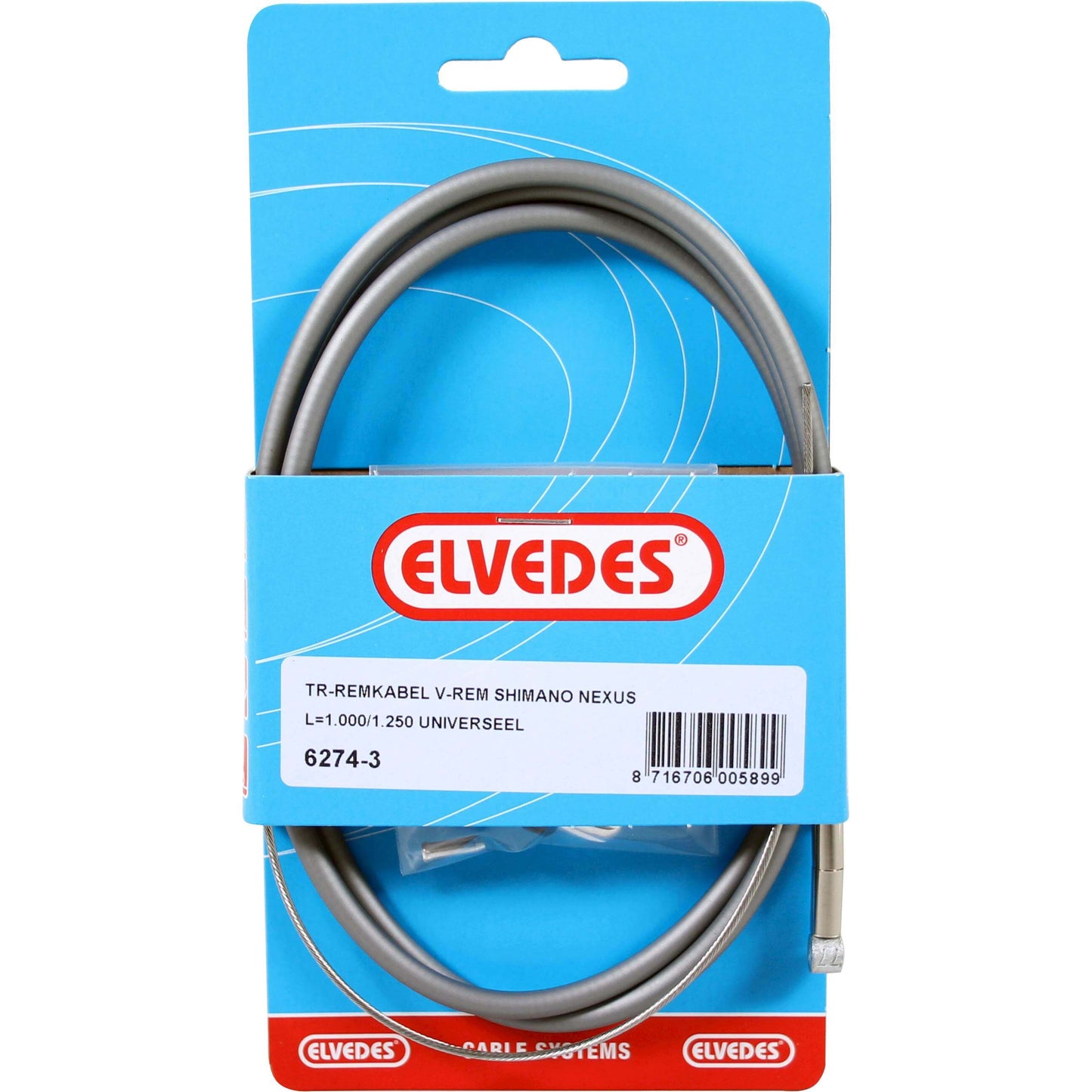 Elvedes remkabel voor Nexus zilver