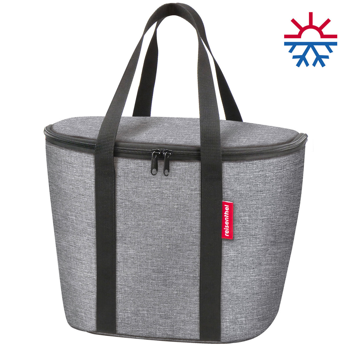 Klickfix koeltas voor mandtas 16L twist zilver