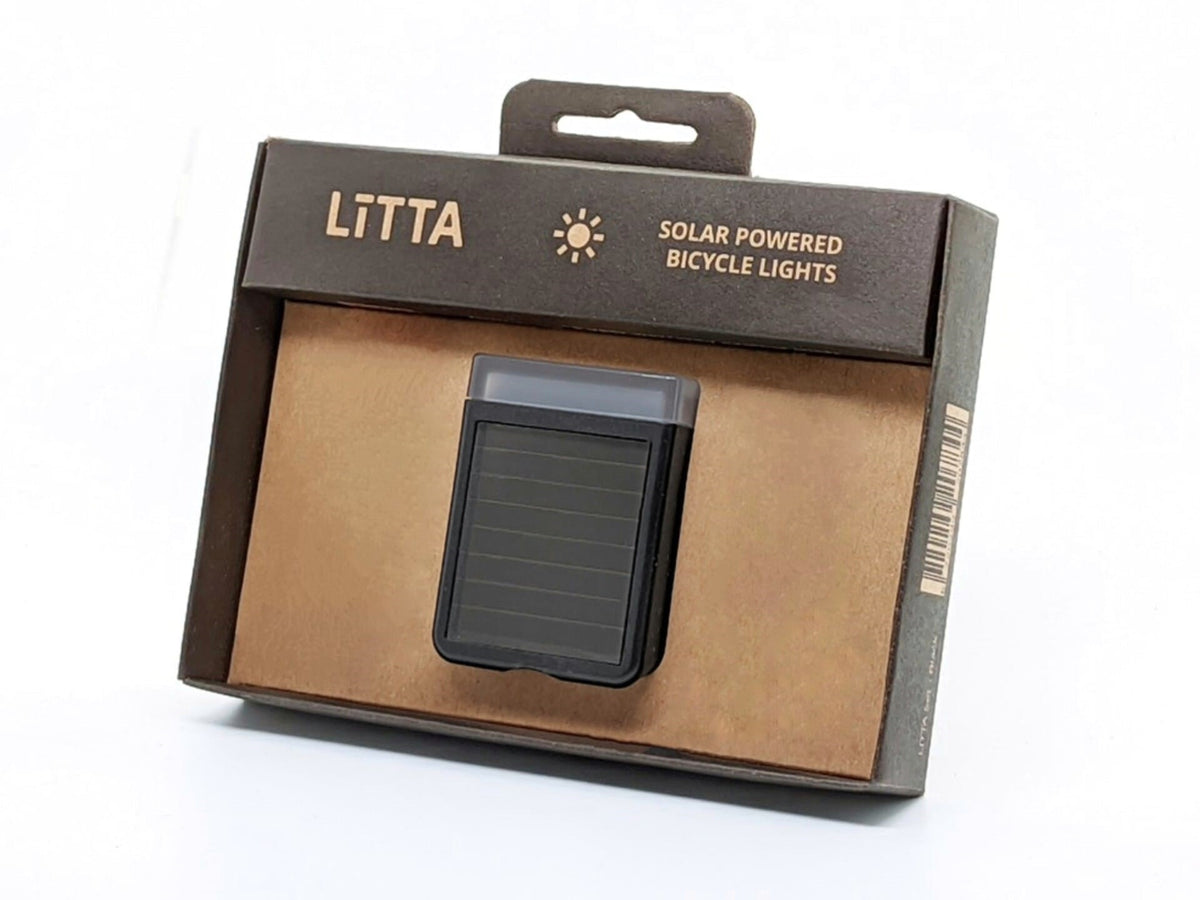 LITTA koplamp zonne-energie zwart