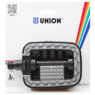 Union pedalen 807 anti-slip zwart grijze inleg op kaart