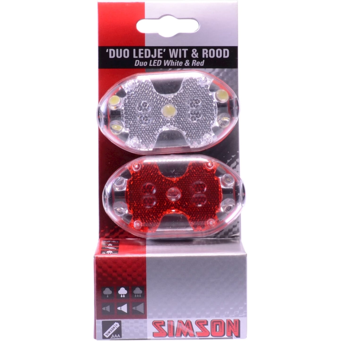 Simson verlichtingsset 5 led batterij