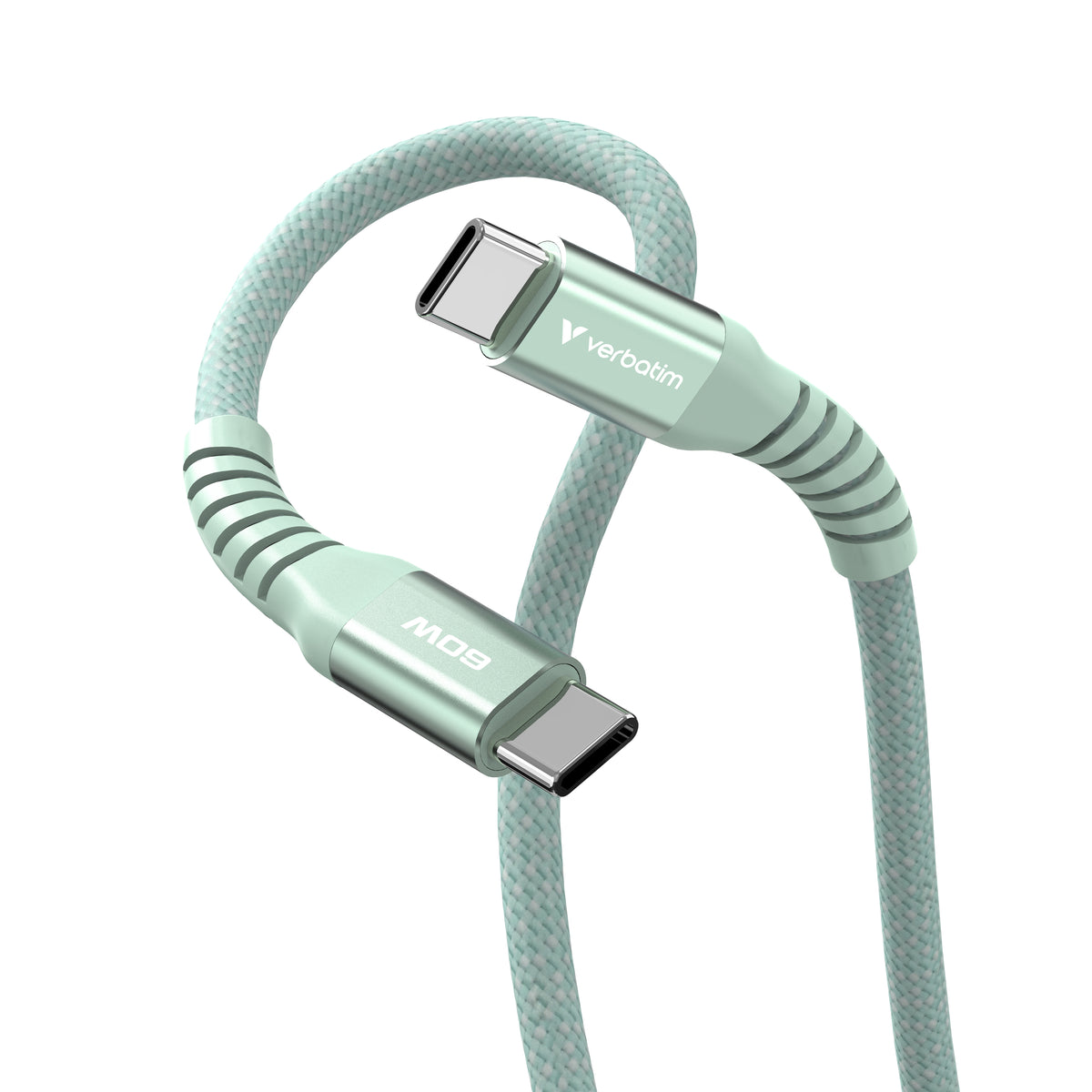 Verbatim Sync&Charge 60W 120cm USB-C/USB-C Magnetic grün 31864
