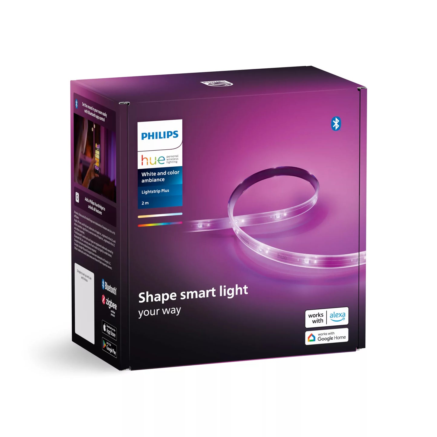 Philips Hue LightStrip Plus 2m 1600lm White Color Ambiance BT