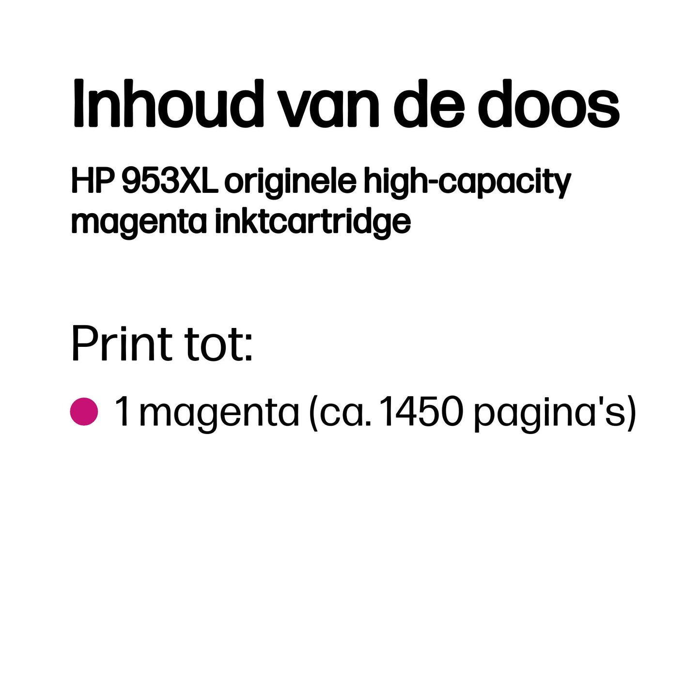 HP F6U17AE ink cartridge magenta No. 953 XL