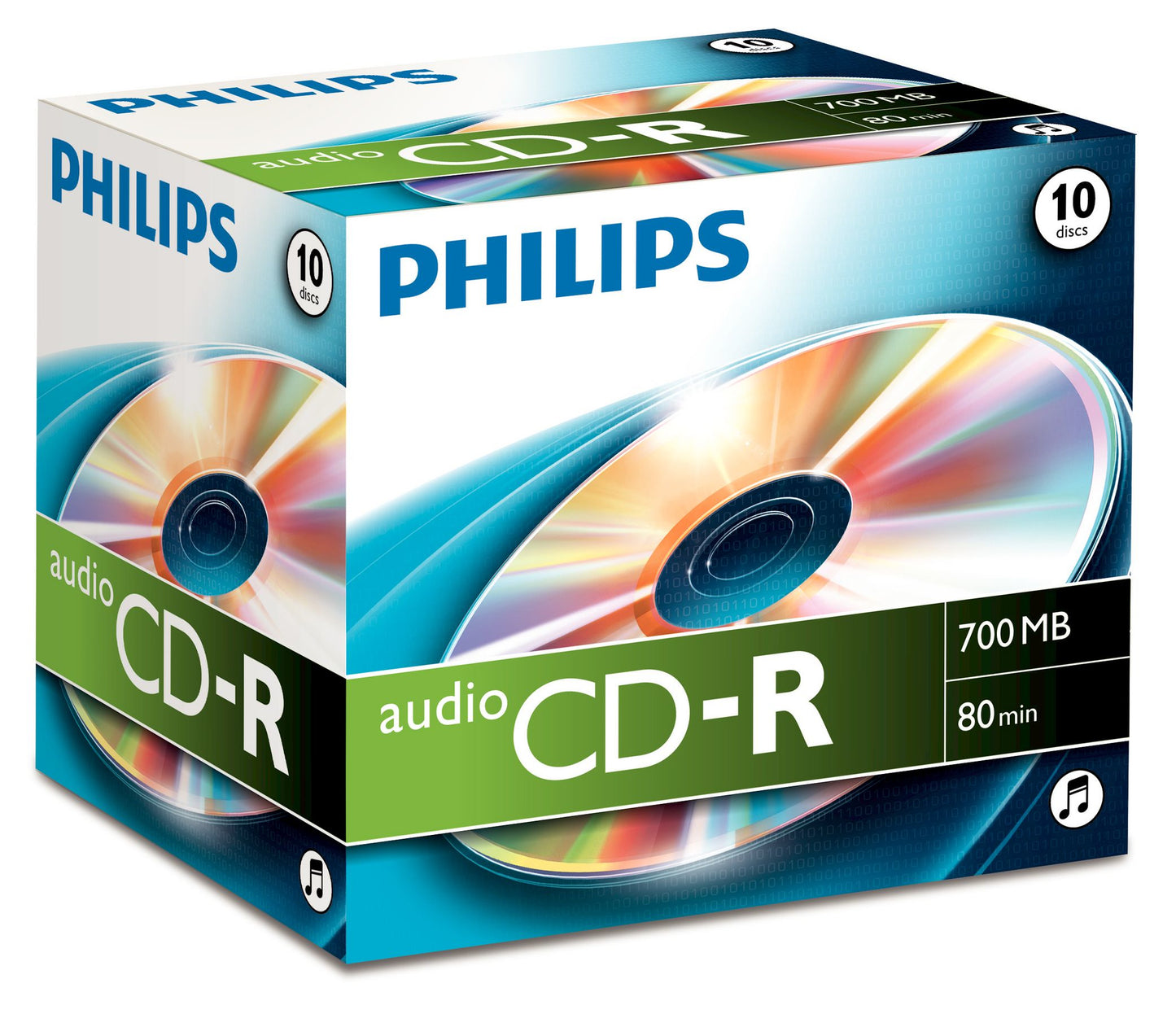 1x10 Philips CD-R 80Min Audio JC