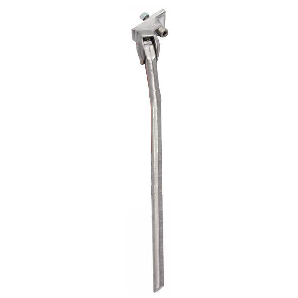 Zijstandaard 28" Simson Basic met smalle plaat - zilver