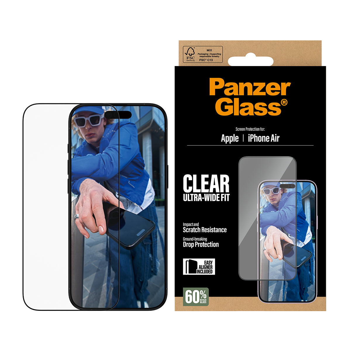 PanzerGlass iP 17 Air UWF EasyAligner