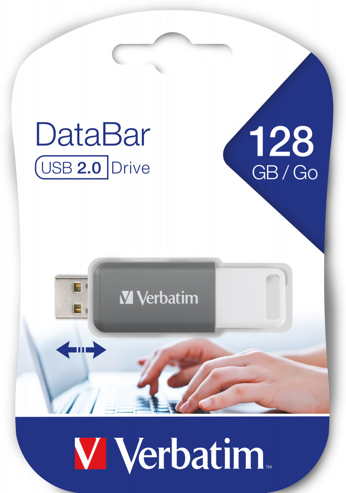 Verbatim DataBar USB 2.0   128GB Grey
