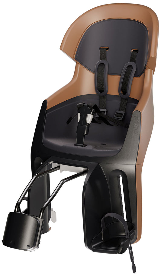 Kinderzitje achter Bobike Evolve Maxi - framebevestiging - Cinnamon Brown