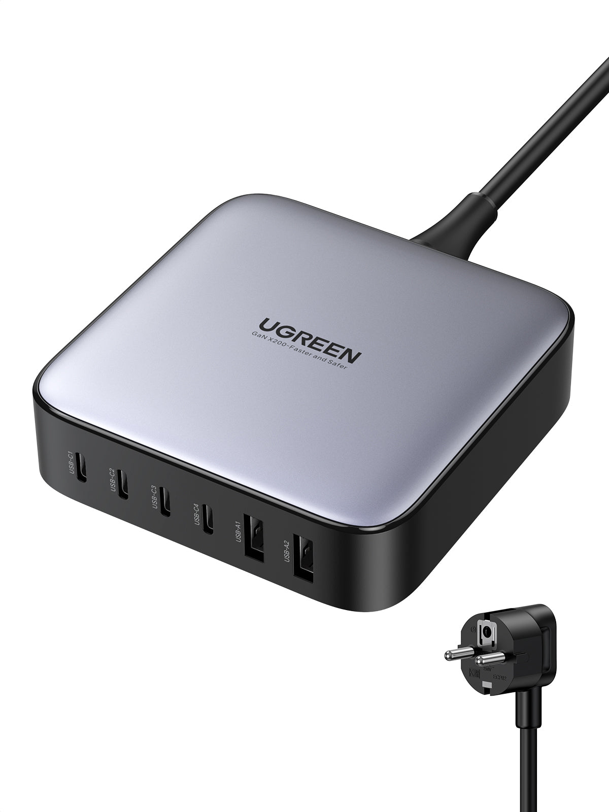 UGREEN 2USB-A+4USB-C 200W Desktop Fast Charger