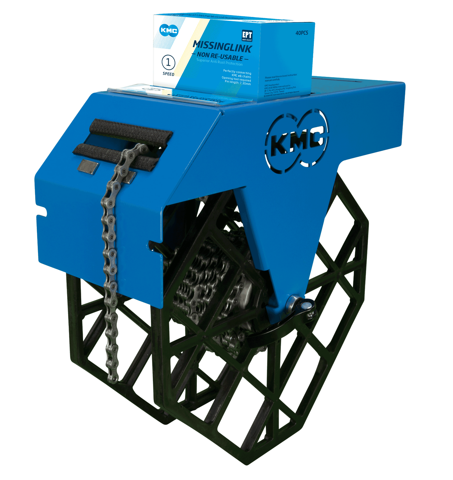 Reel Holder KMC Kettingrol wandhouder - Blauw - werkplaats kettingrol