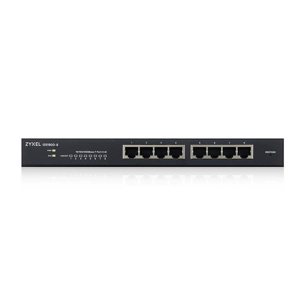 Zyxel GS1900-8 V2 8 Port GbE L2 smart switch