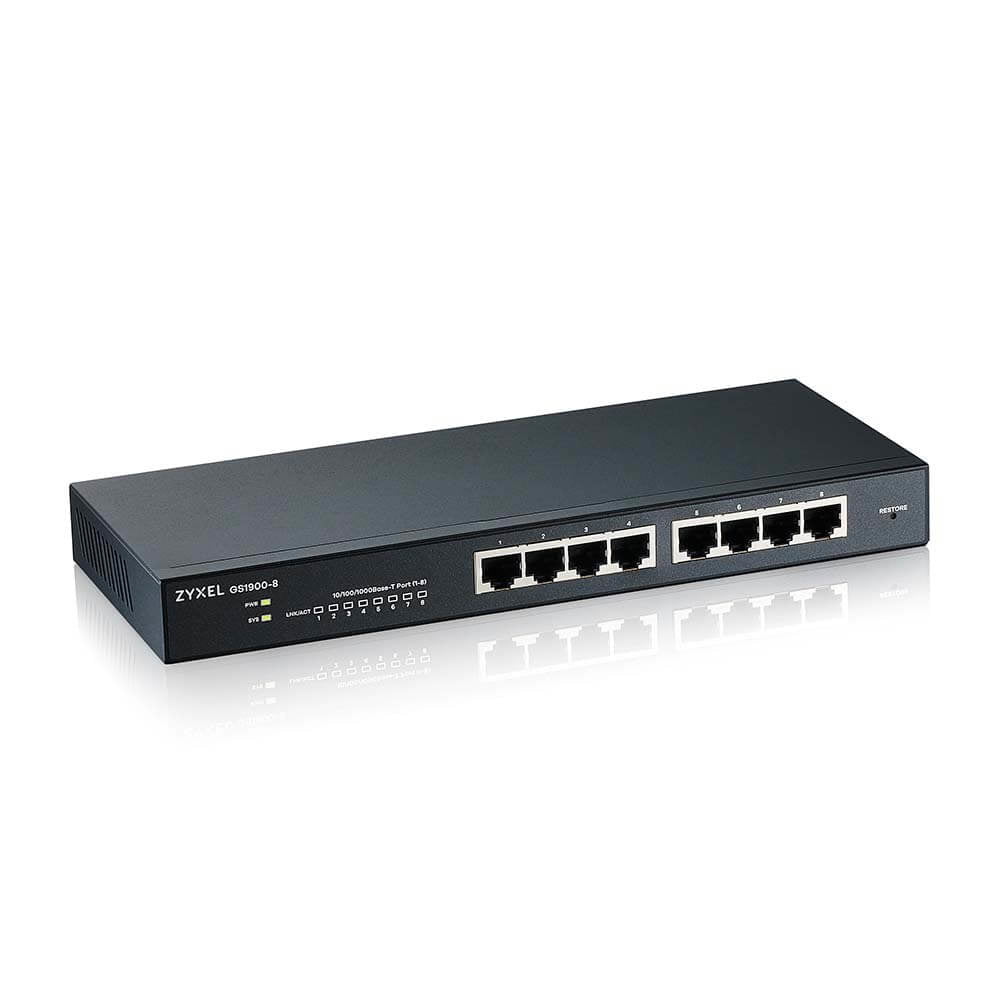 Zyxel GS1900-8 V2 8 Port GbE L2 smart switch