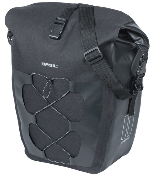 Enkele tas Basil Navigator Waterproof L MIK 25-31L 14 x 26 x 42 cm - zwart