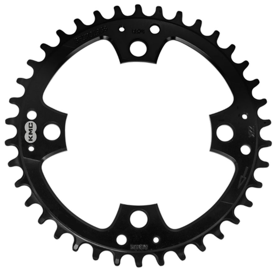 Kettingblad 38T KMC BCD 104 mm - 1/2" x 11/128" narrow wide - zwart