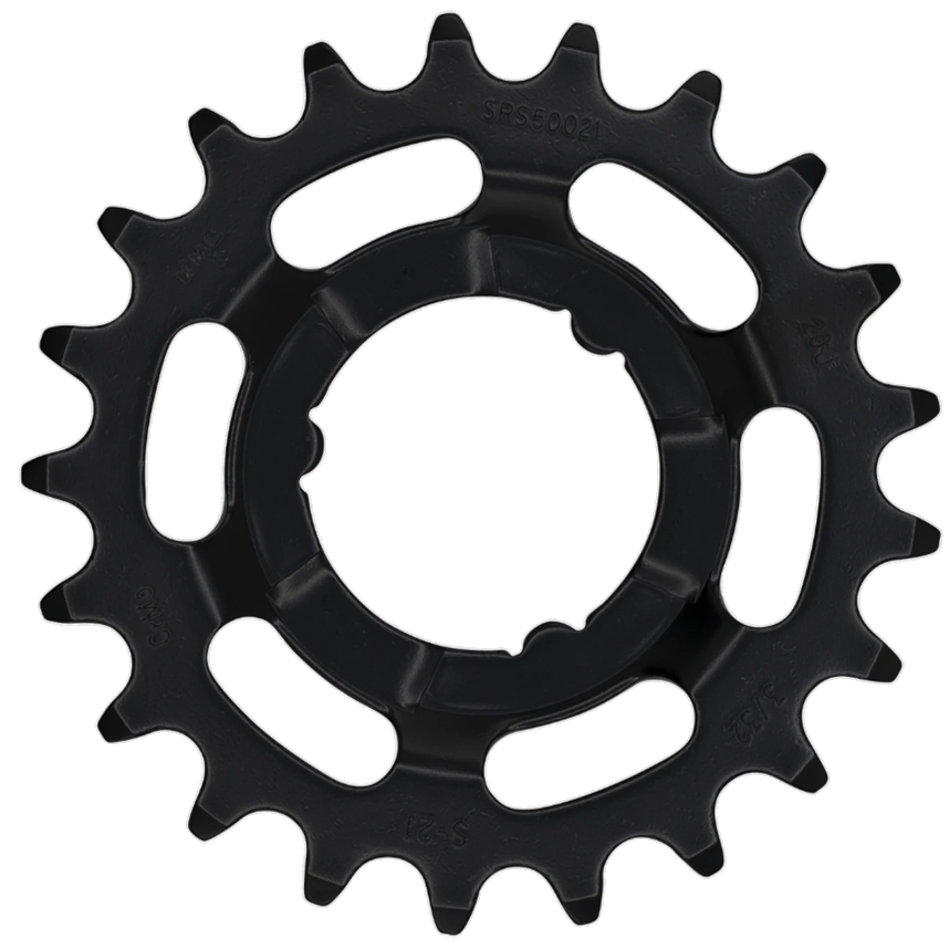 Tandwiel KMC Voor Shimano 21T O-MO Staal 3/32 inch - Zwart