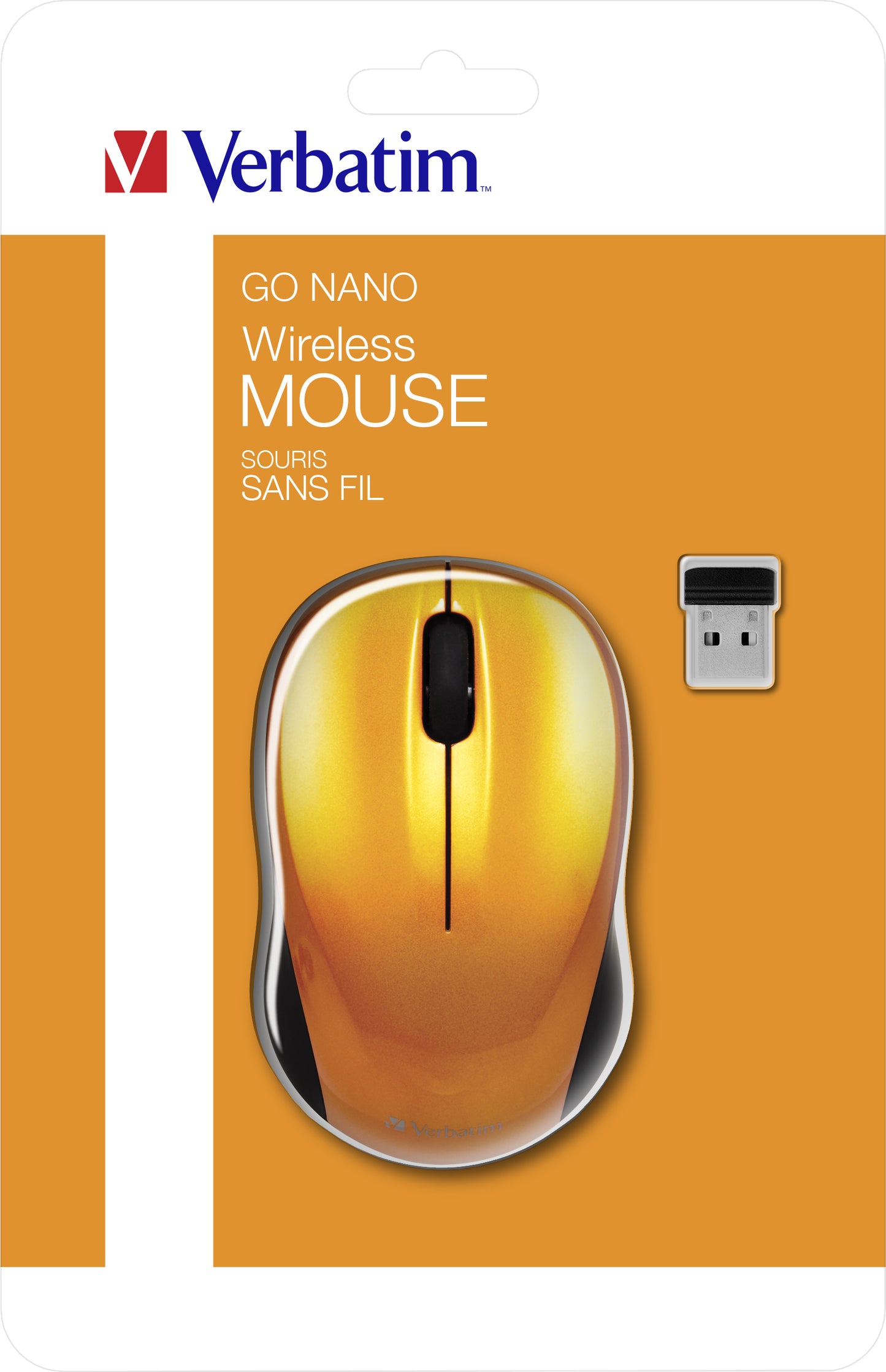 Verbatim Go Nano Wireless Mouse Volcanic Orange      49045