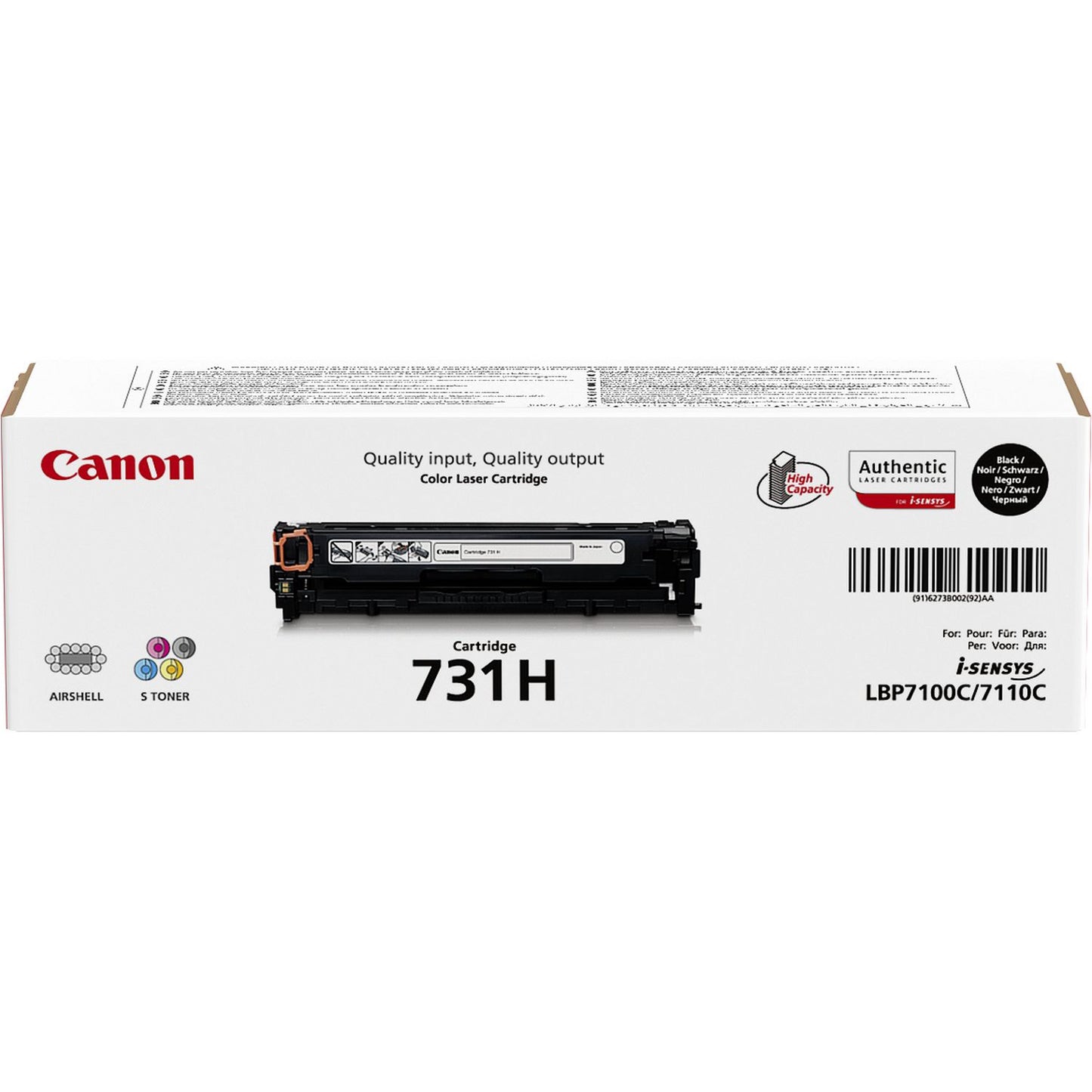 Canon Toner Cartridge 731 H BK black
