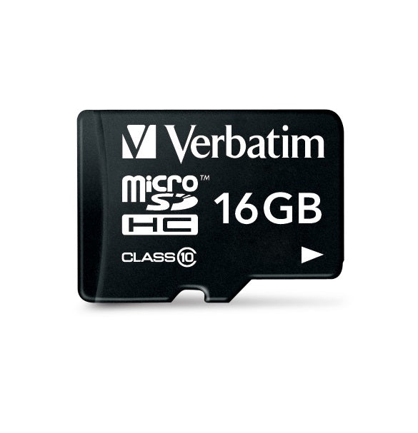 Verbatim microSDHC          16GB Class 10 UHS-I incl Adapt. 44082