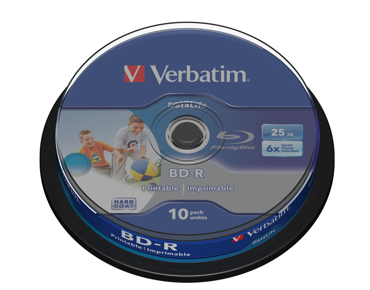 1x10 Verbatim BD-R Blu-Ray 25GB 6x Speed DL Wide Printable CB